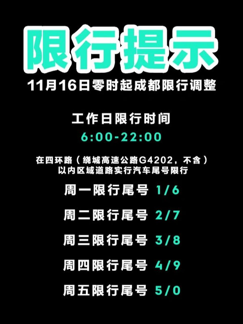 成都車輛限號(hào)最新規(guī)定詳解，出行必備指南！